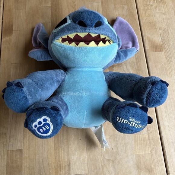 Build A Bear Workshop BABW Disney Stitch Blue Stuffed Animal Plush Toy Lilo 12" - Picture 3 of 14
